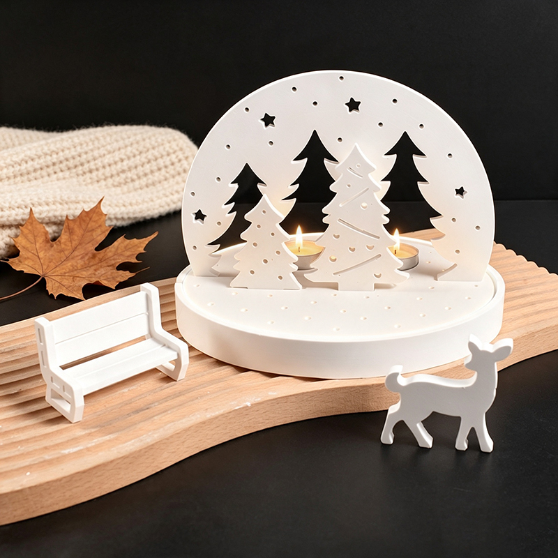 Christmas Elk Tealight Candle  - đánh giá và giá Holiday Candle Set