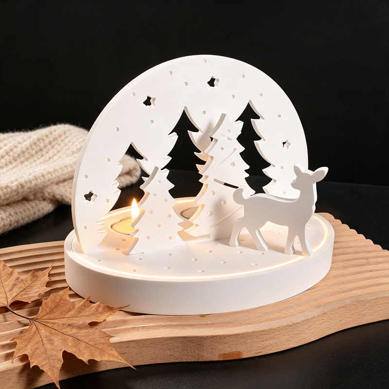 Christmas Elk Tealight Candle  - đánh giá và giá Holiday Candle Set