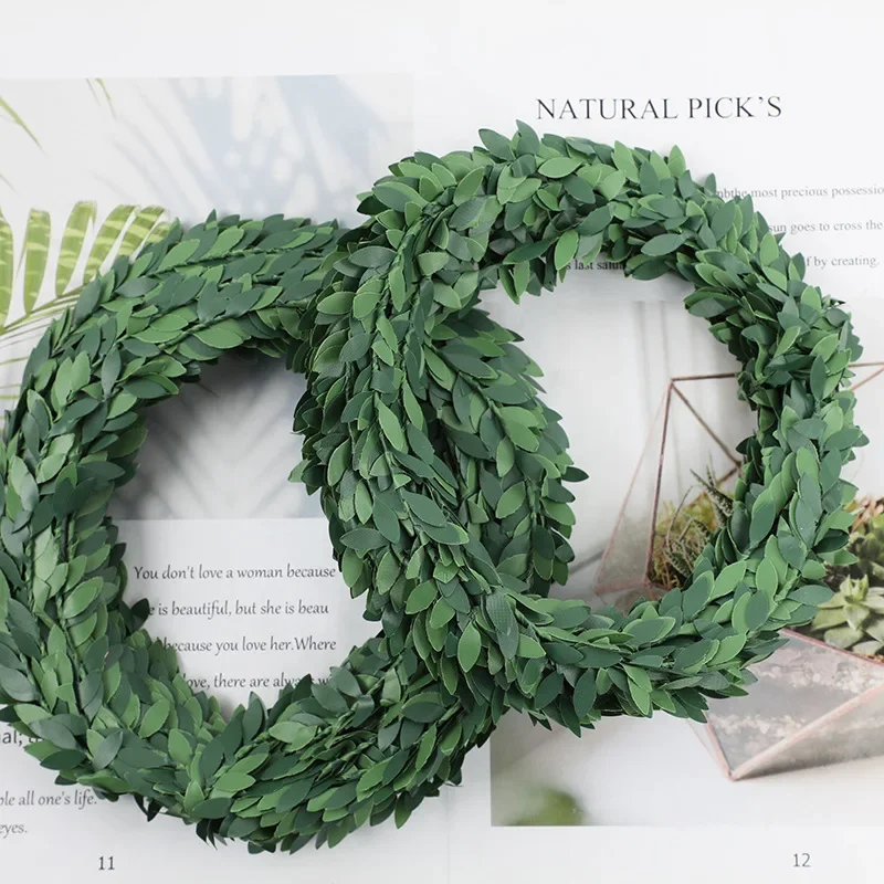7 Meters Iron Wire Green Leaf  - đánh giá và giá Christmas Wreath Fake