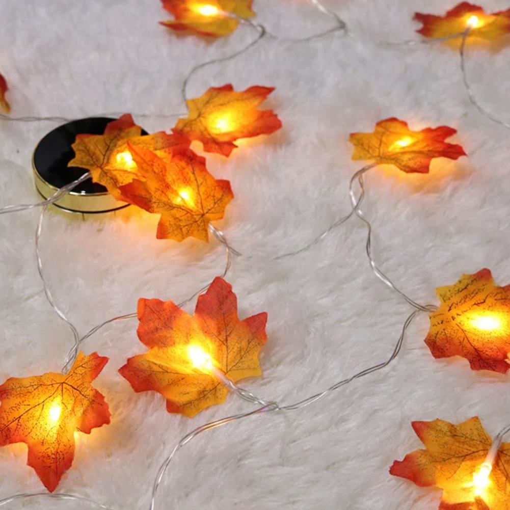 Maple Leaf Garland String Ligh - đánh giá và giá Led Fairy String Lights