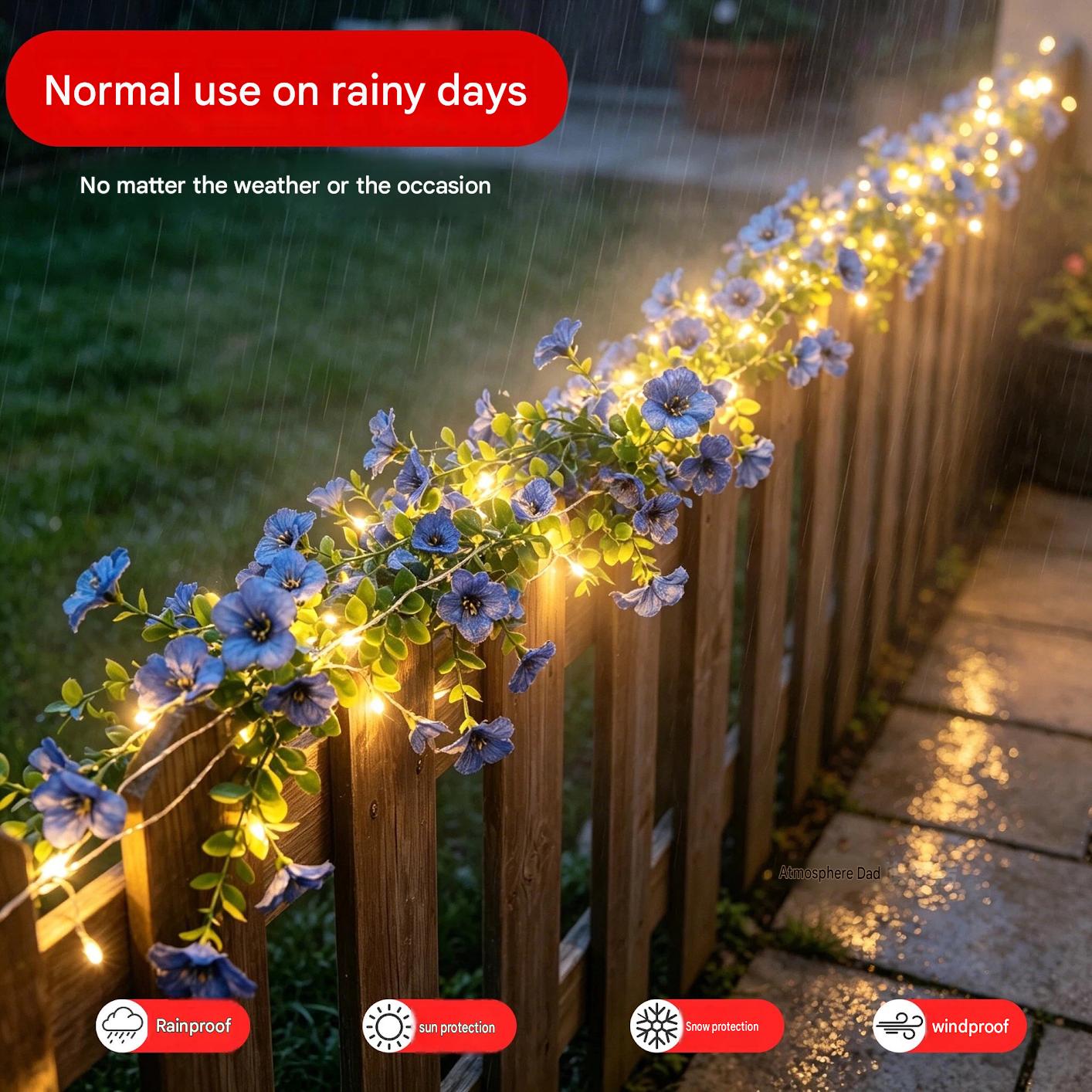 Solar Rose Vine String Lights  - đánh giá và giá Led Fairy String Lights