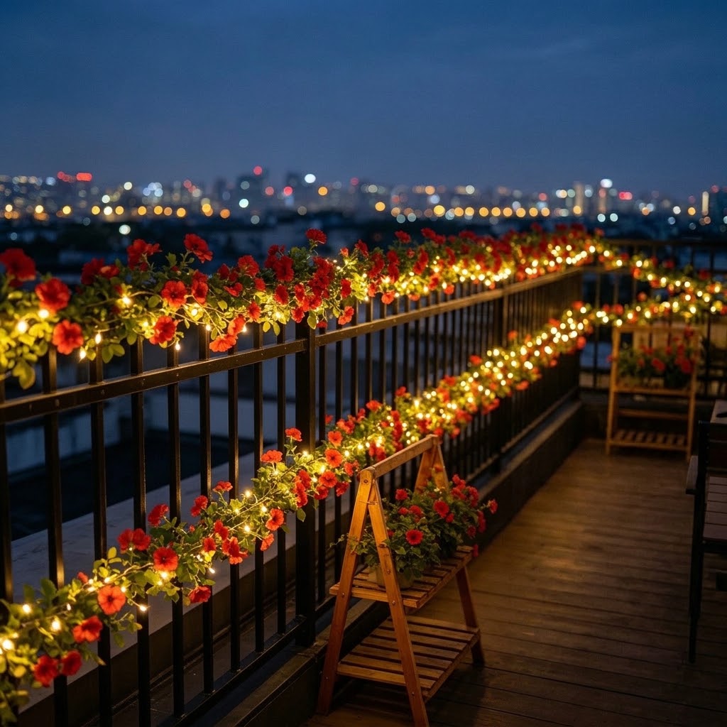 Solar Rose Vine String Lights  - đánh giá và giá Led Fairy String Lights