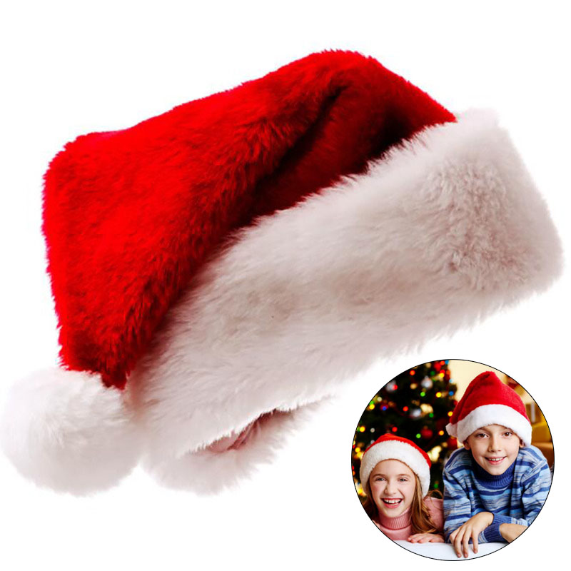 Plush Christmas Hat for Adult  - đánh giá và giá Santa Hat Plush