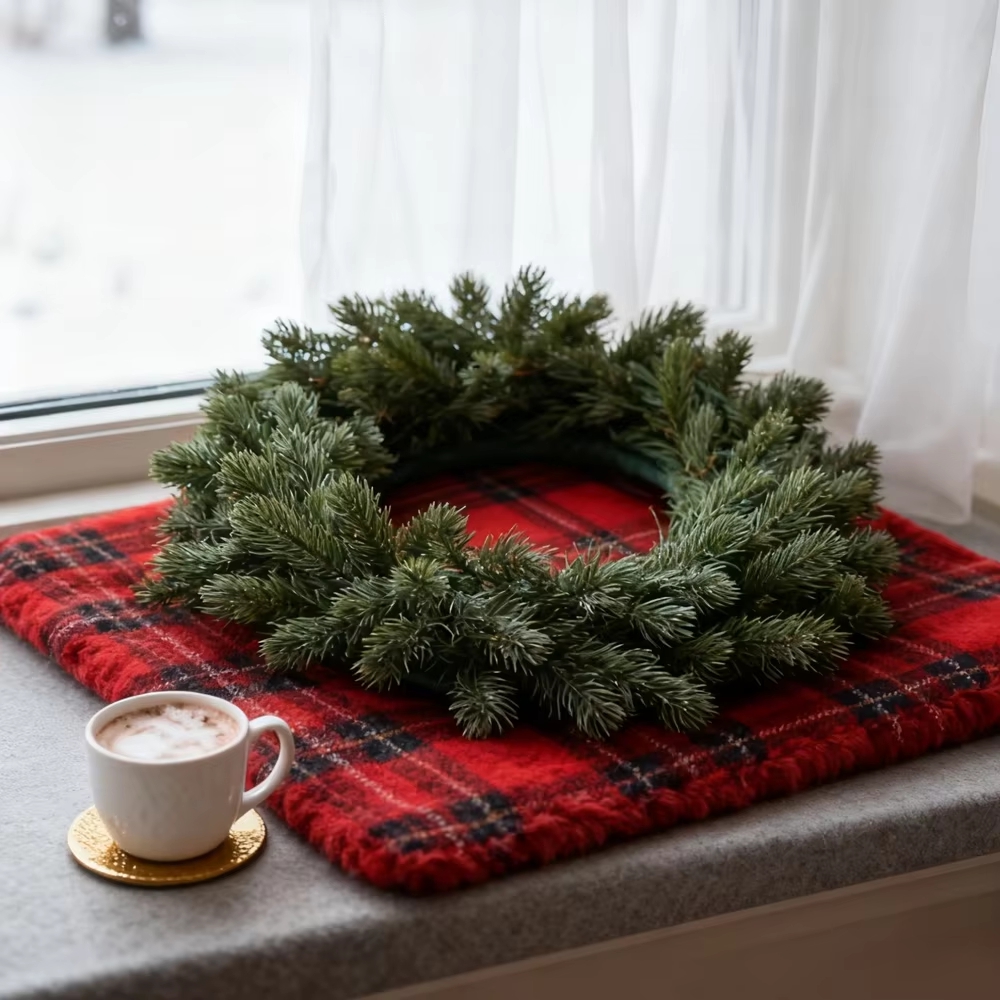 Artificial Pine Wreath Plant C - đánh giá và giá Christmas Wreath Fake